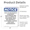 Signmission Due To Insurance Purposes Customers, 3.5 in W x Rectangle, Vinyl Decal OS-2PACK-NS-D-35-V-11592 - alternate 4